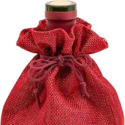 Reusable Jute Burlap Wine Bags With Drawstring (Red, 12-Pack) 9 Reusable Jute Burlap Wine Bags With Drawstring (Red, 12-Pack) -Wilton Shop 61HlGqGvV5L