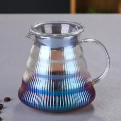 Glass Coffee Maker Pour Over Gradient Color 16oz Glass Carafe Dripper Brewer,50Pcs Coffee Lover Gift Set -Wilton Shop 61IS1z3OlfL