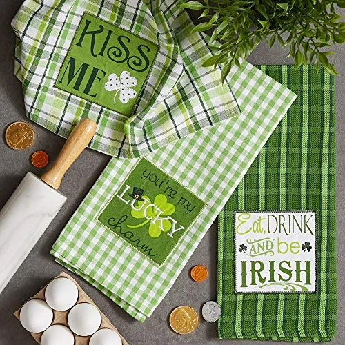 DII Celebrate St. Patrick's Day Kitchen Collection, St. Patty's Day, Dishtowel Set 4 DII Celebrate St. Patrick's Day Kitchen Collection, St. Patty's Day, Dishtowel Set - Image 2