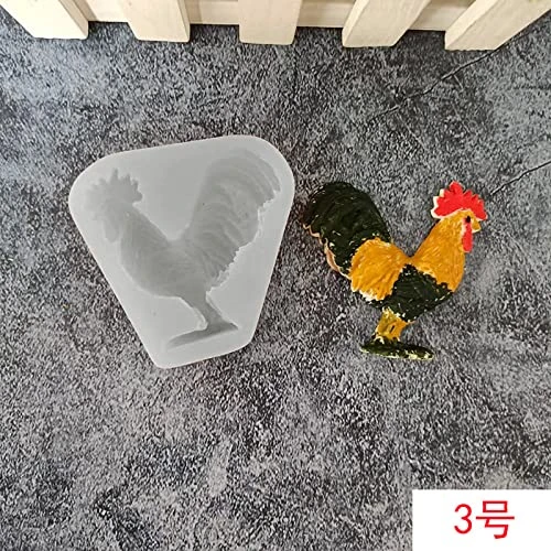 Fondant Molds 6 Pieces Easter Silicone Mold Hen Rooster Chocolate Cake Decoration DIY Drop Glue Mold Flip Sugar Silicone Mold 7 Fondant Molds 6 Pieces Easter Silicone Mold Hen Rooster Chocolate Cake Decoration DIY Drop Glue Mold Flip Sugar Silicone Mold - Image 5