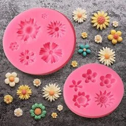 Flower Silicone Mold,7 Pack,Rose Mold Silicone,Silicone Chocolate Mold,Silicone Cake Mold Butterfly,Mini Bow,Mini Flower Mold For Cupcake, Chocolate,Jelly,Mini Muffins,and Candy Making -Wilton Shop 61NWvZ8xJuL
