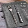 Set Of 12 Grass-Cloth Dinner Napkins 100% Cotton Soft Durable Washable Reusable - Table Dinner Napkins For Hotel Lunch Restaurant Weddings Events & Parties - 18x18 Black -Wilton Shop 61OnZjivqrL
