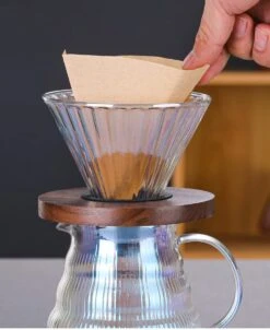 Glass Coffee Maker Pour Over Gradient Color 16oz Glass Carafe Dripper Brewer,50Pcs Coffee Lover Gift Set -Wilton Shop 61PHmZR4ZvL