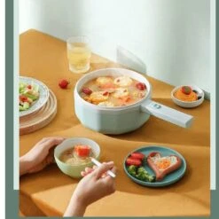 GXBPY 110V 220V Multifunction Electric Cooker Hot Pot Frying Pan Wok Electric Hot Pot Home Kitchen Cooker 1.5L (Color : D, Size : 220V) -Wilton Shop 61PgnH7IX0L