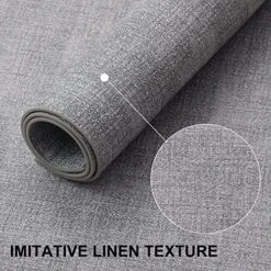 Faux Leather Heat Resistant Placemats Set Of 6 – Waterproof Wipeable Dining PU Place Mats For Indoor & Outdoor, Easy To Clean - Light Grey -Wilton Shop 61PlAUr2ouL