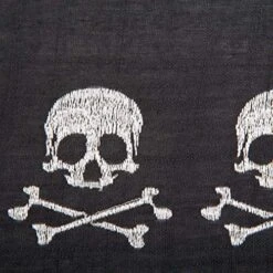 Halloween Party Tabletop Decor, Reusable & Machine Washable Cotton Fabric, Placemat Set, 13x19, Skull & Bones, 4 Piece -Wilton Shop 61QEknIYzAL