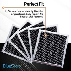 Ultra Durable 8206230A Microwave Charcoal Filter Replacement Part By Blue Stars – Exact Fit For Whirlpool & Maytag Microwaves – Replaces 8206230 AP4299744 PS1871363 - PACK OF 3 -Wilton Shop 61QwAPgA5lL
