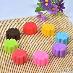 10 Pieces Silicone Muffin Baking Cups, Sunflower Shape Cupcake Baking Cups Set Non Stick Cupcake Liners Reusable Bread Pie Flan Tart Molds For Making Cupcakes Muffin Chocolate (Random Colors) 7 10 Pieces Silicone Muffin Baking Cups, Sunflower Shape Cupcake Baking Cups Set Non Stick Cupcake Liners Reusable Bread Pie Flan Tart Molds For Making Cupcakes Muffin Chocolate (Random Colors) -Wilton Shop 61RBLc0VMSS