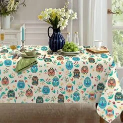 Easter Rectangle Tablecloth 60x120 Inch Spring Floral And Bunny Table Cloths Spill Proof Wrinkle Table Cloth For Kitchen Dining Decoration Holiday Parties -Wilton Shop 61SFrsyhQbL. AC