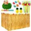 Hawaiian Tropical Party Decorations,Grass Skirts For Luau Party With Hibiscus Flowers Palm Leaves Paper Pineapple Umbrella Food Toppers 3D Fruit Straws For Beach Aloha Tropical Moana Birthday Party 1 Hawaiian Tropical Party Decorations,Grass Skirts For Luau Party With Hibiscus Flowers Palm Leaves Paper Pineapple Umbrella Food Toppers 3D Fruit Straws For Beach Aloha Tropical Moana Birthday Party -Wilton Shop 61TrNMO4o0L