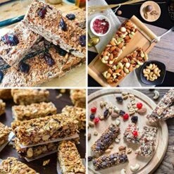 2 Pcs Large Rectangle Silicone Mold, Cereal Bar Molds, 8 Cavities Energy Bar Maker Baking Pan For Muffin Brownie Cornbread Cheesecake Pudding Cake And Soap, 10.5x 8.35x 0.8 Inch -Wilton Shop 61WG31NchrL