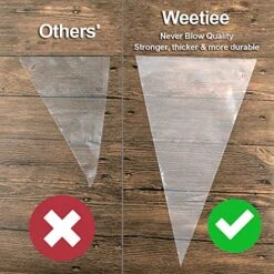 Pastry Piping Bags -100 Pack-16-Inch Disposable Cake Decorating Bags Anti-Burst Cupcake Icing Bags For All Size Tips Couplers And Baking Cookies Candy Supplies Kits - Bonus 2 Couplers -Wilton Shop 61WXJMzrf9L