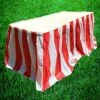 Red And White Striped Table Skirt, Carnival Style Picnic Table Skirts For Parties! (RED & WHITE, 1) -Wilton Shop 61XOKna6ZnL