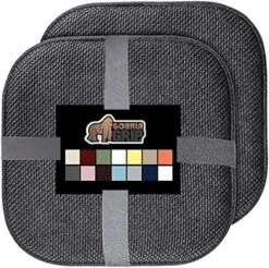 Memory Foam Chair Cushions, Comfortable Pads For Dining Room, Kitchen Table, Office Chairs, Stay In Place Backing, Comfortable Microfiber Seat Pad Cushion, Set Of 4, 16x16, Wine -Wilton Shop 61XxqZl0wLL. AC