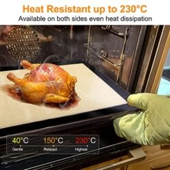 Silicone Baking Mat - HOOMIL Set Of 3 Reusable Silpat Baking Mats, Heat Resistant Food Grade Half Sheet Cooking Mats For Cookies, Macarons, Bread And Pastry -Wilton Shop 61ZpEhSGolL