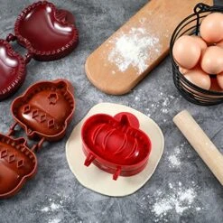 3 Pieces Hand Pie Molds Set Mini Pie Maker Pie Press With Spoon And Oil Brush Christmas Decorations Apple Acorn Pumpkin Dough Presser Fall Mini Pocket 3D Pocket Pie Presser Hand Pie Maker For Crust 12 3 Pieces Hand Pie Molds Set Mini Pie Maker Pie Press With Spoon And Oil Brush Christmas Decorations Apple Acorn Pumpkin Dough Presser Fall Mini Pocket 3D Pocket Pie Presser Hand Pie Maker For Crust -Wilton Shop 61ZxH1YQy4L