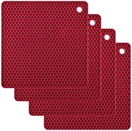 Silicone Trivets For Hot Dishes, Pots And Pans, Hot Pads For Kitchen, Black Silicone Pot Holders, Silicone Mats For Kitchen Counter, Non Slip Heat Resistant Mat, Flexible Trivet Mat Set 4 12 Silicone Trivets For Hot Dishes, Pots And Pans, Hot Pads For Kitchen, Black Silicone Pot Holders, Silicone Mats For Kitchen Counter, Non Slip Heat Resistant Mat, Flexible Trivet Mat Set 4 - Image 10