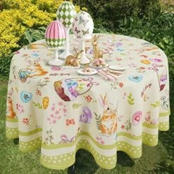 Easter Rectangle Tablecloth 60x120 Inch Spring Floral And Bunny Table Cloths Spill Proof Wrinkle Table Cloth For Kitchen Dining Decoration Holiday Parties -Wilton Shop 61c76s3wgzL. AC