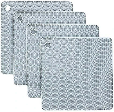 Silicone Trivets For Hot Dishes, Pots And Pans, Hot Pads For Kitchen, Black Silicone Pot Holders, Silicone Mats For Kitchen Counter, Non Slip Heat Resistant Mat, Flexible Trivet Mat Set 4 10 Silicone Trivets For Hot Dishes, Pots And Pans, Hot Pads For Kitchen, Black Silicone Pot Holders, Silicone Mats For Kitchen Counter, Non Slip Heat Resistant Mat, Flexible Trivet Mat Set 4 - Image 8