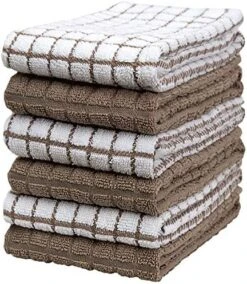 Kitchen Towels 16"x 28" | Dish Towels | Kitchen Hand Towels | Large Dishcloths Set | Highly Absorbent Tea Towel, Soft With Hanging Loop | Natural Ring Spun Cotton, 380 GSM | Aqua Check Design - 6 Pack 27 Kitchen Towels 16"x 28" | Dish Towels | Kitchen Hand Towels | Large Dishcloths Set | Highly Absorbent Tea Towel, Soft With Hanging Loop | Natural Ring Spun Cotton, 380 GSM | Aqua Check Design - 6 Pack -Wilton Shop 61do4F8POXL. AC