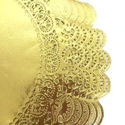 PEPPERLONELY 25 PC Gold Classic Metallic Doilies, 12 Inch -Wilton Shop 61dvNVroFML