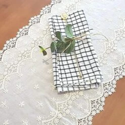Inicia Table Lace Runner 12×70 Inch Embroidered For Holiday Wedding Picnic Daily Dinner Tables White Decor (Polyester, 12"×70" (31cm×180cm)) 19 Inicia Table Lace Runner 12×70 Inch Embroidered For Holiday Wedding Picnic Daily Dinner Tables White Decor (Polyester, 12"×70" (31cm×180cm)) -Wilton Shop 61e8kiD3EHL. AC