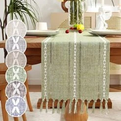 Placemats Set Of 6 Dining Table Kitchen Indoor And Outdoor Place Mats Washable Pure Color Braided, 13x18 Inch,Khaki -Wilton Shop 61eD9vTomwL. AC