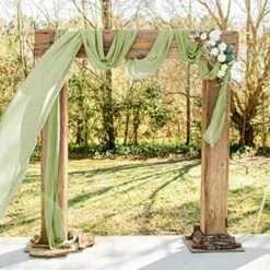 27"x120" Extra Wide Premium Chiffon Table Top Runner For Wedding Party Reception Dinner Event Home Decorations (Sage Green) 14 27"x120" Extra Wide Premium Chiffon Table Top Runner For Wedding Party Reception Dinner Event Home Decorations (Sage Green) -Wilton Shop 61fBJpSUozL