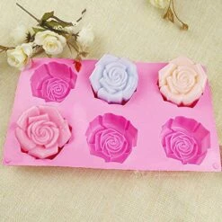 6-Cavity Rose Flower Candy Chocolate Making Baking Silicone Mold, Random Color 9 6-Cavity Rose Flower Candy Chocolate Making Baking Silicone Mold, Random Color -Wilton Shop 61fHwiMrcWL