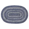 Farmhouse Great Falls Blue Table Placemat, Blue White, Jute Blend, Oval, 12x18 Inches 2 Farmhouse Great Falls Blue Table Placemat, Blue White, Jute Blend, Oval, 12x18 Inches -Wilton Shop 61fiLAoBOFS