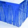 2 Packs Metallic Foil Fringe Table Skirt 29x108-Inch Roayl Blue Tinsel Table Skirts For Rectangle Tables -Wilton Shop 61gwqMKaOKL