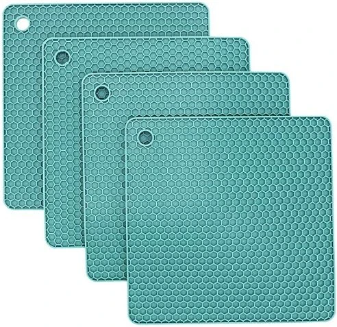 Silicone Trivets For Hot Dishes, Pots And Pans, Hot Pads For Kitchen, Black Silicone Pot Holders, Silicone Mats For Kitchen Counter, Non Slip Heat Resistant Mat, Flexible Trivet Mat Set 4 11 Silicone Trivets For Hot Dishes, Pots And Pans, Hot Pads For Kitchen, Black Silicone Pot Holders, Silicone Mats For Kitchen Counter, Non Slip Heat Resistant Mat, Flexible Trivet Mat Set 4 - Image 9