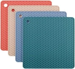 Silicone Trivets For Hot Dishes, Pots And Pans, Hot Pads For Kitchen, Black Silicone Pot Holders, Silicone Mats For Kitchen Counter, Non Slip Heat Resistant Mat, Flexible Trivet Mat Set 4 30 Silicone Trivets For Hot Dishes, Pots And Pans, Hot Pads For Kitchen, Black Silicone Pot Holders, Silicone Mats For Kitchen Counter, Non Slip Heat Resistant Mat, Flexible Trivet Mat Set 4 -Wilton Shop 61hAiKQckzL. AC