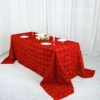 90x132 Red Satin Raised Rosettes Rectangle Tablecloth Wedding Party Dining Room Table Linens 2 90x132 Red Satin Raised Rosettes Rectangle Tablecloth Wedding Party Dining Room Table Linens -Wilton Shop 61hUlfyU8zL