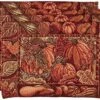 Fall Harvest Thanksgiving Autumn Leaves Sunflowers Fruits Pumpkins Tapestry Pattern, Polyester Cotton Woven Tapestry, Pumpkins, 13 X 19, Rectangler Set Of 4, Decorative Place Mats -Wilton Shop 61hrbF3WsIL