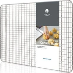 Stainless Steel Cooling Rack Half Size - Commercial Grade Metal 11.5" X 16.5" | 1 Piece | Cooking Rack Designed To Fit Perfectly Into Baking Half Sheet Pan