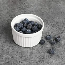 Ramekins - Porcelain Ramekins For Creme Brulee Dishes,Dipping Sauces,Baking Pudding Cups, Souffle Bowl,Oven Safe, Set Of 6 (4OZ, White) 12 Ramekins - Porcelain Ramekins For Creme Brulee Dishes,Dipping Sauces,Baking Pudding Cups, Souffle Bowl,Oven Safe, Set Of 6 (4OZ, White) -Wilton Shop 61ii1DYZJVL