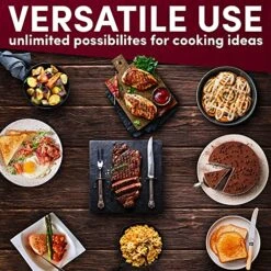 -8619 Non-Stick Deep Dish Heavy Duty Electric Skillet With Tempered Glass Vented Lid And Easy-Pour Spout, Dishwasher Safe, 1500W, 8 Quart, Rectangle 16" X 13", Black -Wilton Shop 61irQhPsgFS