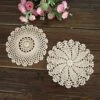 7 Inch 4pc Handmade Round Crochet Cotton Lace Table Placemats Doilies Value Pack, Mix, Beige (4pc-7 Inch Beige) -Wilton Shop 61it7D 3IEL. AC
