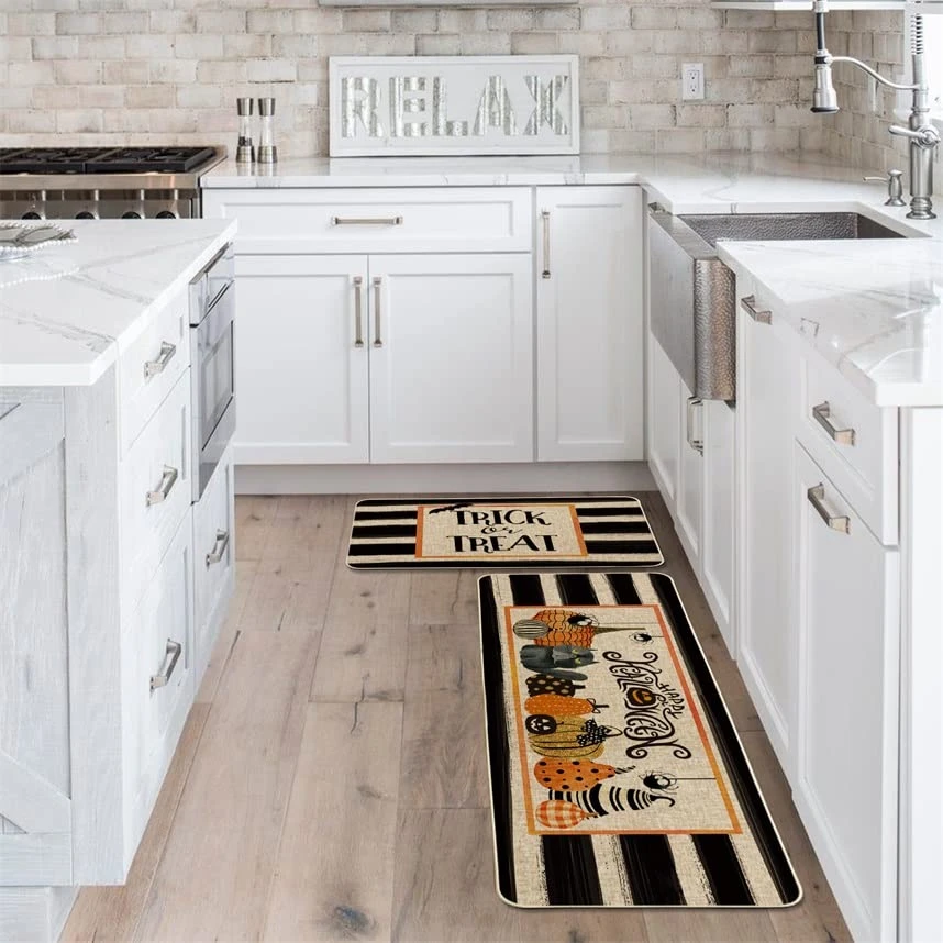 Artoid Mode Trick Or Treat Happy Halloween Decorative Kitchen Mats Set Of 2, Spooky Boo Holiday Party Low-Profile Floor Mat For Home Kitchen - 17x29 And 17x47 Inch 6 Artoid Mode Trick Or Treat Happy Halloween Decorative Kitchen Mats Set Of 2, Spooky Boo Holiday Party Low-Profile Floor Mat For Home Kitchen - 17x29 And 17x47 Inch - Image 4