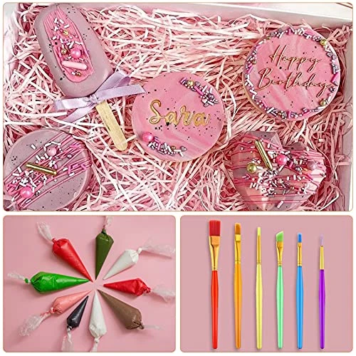 Heart Shaped Chocolate Mold Set Includes Chocolate Heart Mold,Round Cylinder Candy Mold,Cavities Heart Mold,Piping Bag,Wood Hammer,Chocolate Bomb Mold,Diamond Heart Mousse Cake Mold Tray 5 Heart Shaped Chocolate Mold Set Includes Chocolate Heart Mold,Round Cylinder Candy Mold,Cavities Heart Mold,Piping Bag,Wood Hammer,Chocolate Bomb Mold,Diamond Heart Mousse Cake Mold Tray - Image 3