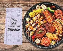 Funny Kitchen Towels For Men, Women, BBQ Grilling Cooking Dish Towels, Funny Birthday Gifts For Husband, Dad, Boyfriend, Friend, Hilarious Gag Gift For Chefs 20 Funny Kitchen Towels For Men, Women, BBQ Grilling Cooking Dish Towels, Funny Birthday Gifts For Husband, Dad, Boyfriend, Friend, Hilarious Gag Gift For Chefs -Wilton Shop 61oysmQgbUL