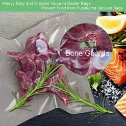 200 Pint Size 6x10Inch Vacuum Sealer Freezer Bags With Commercial Grade,BPA Free,Heavy Duty,Great For Food Vac Storage Or Sous Vide Cooking -Wilton Shop 61pstgprNDL