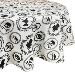 Halloween Party Tabletop Decor, Reusable & Machine Washable Cotton Fabric, Placemat Set, 13x19, Skull & Bones, 4 Piece -Wilton Shop 61q7vJ1UrWL. AC