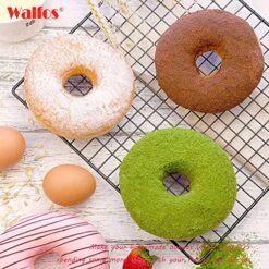 Full Size Silicone Donut Mold - 4 Inch Big Size Silicone Doughnut Pan Set, Non-Stick, Just Pop Out! Heat Resistant, BPA FREE And Dishwasher Safe, For Donut Cake Biscuit Bagels (3PK) 11 Full Size Silicone Donut Mold - 4 Inch Big Size Silicone Doughnut Pan Set, Non-Stick, Just Pop Out! Heat Resistant, BPA FREE And Dishwasher Safe, For Donut Cake Biscuit Bagels (3PK) -Wilton Shop 61s7yrQCaUL