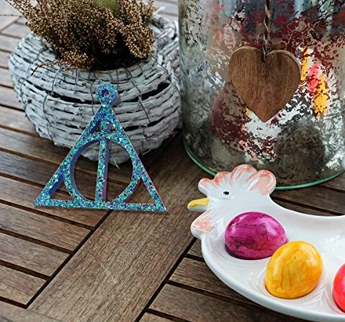 Deathly Logo Sign Pendant Keychain Silicone Mold With Hole For DIY Chocolate Candy Pudding Gum Paste Cupcake Cake Topper Decoration Desserts Jelly Shots Handmade Crystal Fondant Mold 4 Deathly Logo Sign Pendant Keychain Silicone Mold With Hole For DIY Chocolate Candy Pudding Gum Paste Cupcake Cake Topper Decoration Desserts Jelly Shots Handmade Crystal Fondant Mold - Image 2