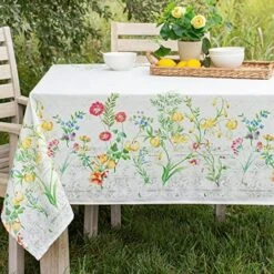 Indoor-Outdoor Spillproof Fabric Tablecloth For Spring/Summer/Party/Picnic (70" Round, Kayah) 25 Indoor-Outdoor Spillproof Fabric Tablecloth For Spring/Summer/Party/Picnic (70" Round, Kayah) -Wilton Shop 61ug1u5meaL. AC 2