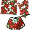2016 Christmas Kitchen Linen Sets (5 Piece Set) (Poinsettia) -Wilton Shop 61vcWYKDSqL