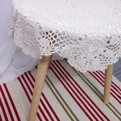 New Handmade Crochet Lace Round Table Cloth Doilies Doily,31 Inch,Beige -Wilton Shop 61vespaTVyL