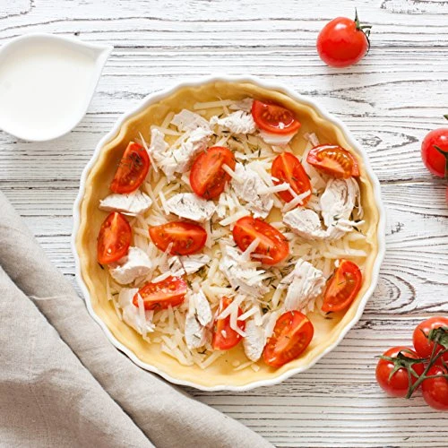 Arold Import Co. 10" X 1.5" Round Quiche Dish, 10 X 1.5-Inches, White 3 Arold Import Co. 10" X 1.5" Round Quiche Dish, 10 X 1.5-Inches, White